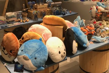 Cute stuffed cushions are waiting