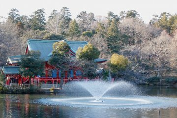 Benzaiten Pond at Inokashira Park, Mitaka City