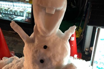 A happy snowman