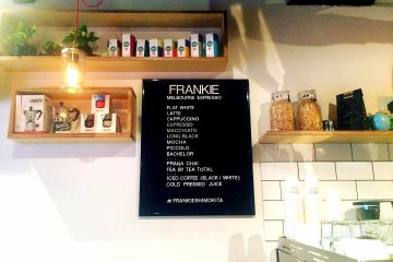 Cute menu on a letter board 