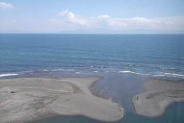 A view of the sea from the hotel