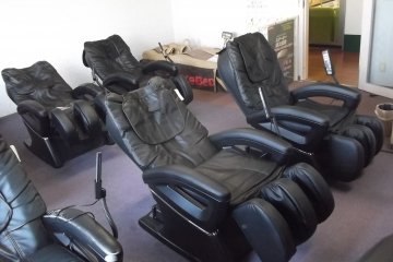 The massage chair room