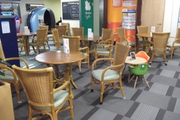 Somewhere to relax near reception