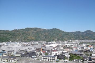 A view of the hills around Okitsu