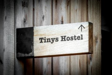 On the opposite side are several hostels designed to cater for both individuals and group guests