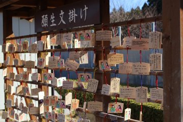 "Ema" prayer plaques at New Year 