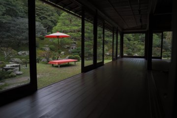 View of the garden outside the Former Chikurin-in Temple