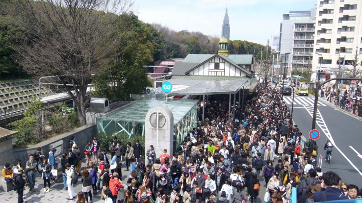 Harajuku Station congestion