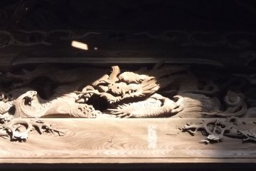 Look up and you find this handsome dragon