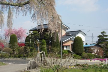 A traditional Japanese house in the Nagano countryside