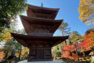 Three story pagoda at Gotokuji