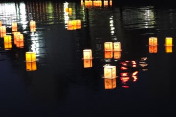 Lanterns are said to ferry the souls of the dead back to the afterlife once Obon is over