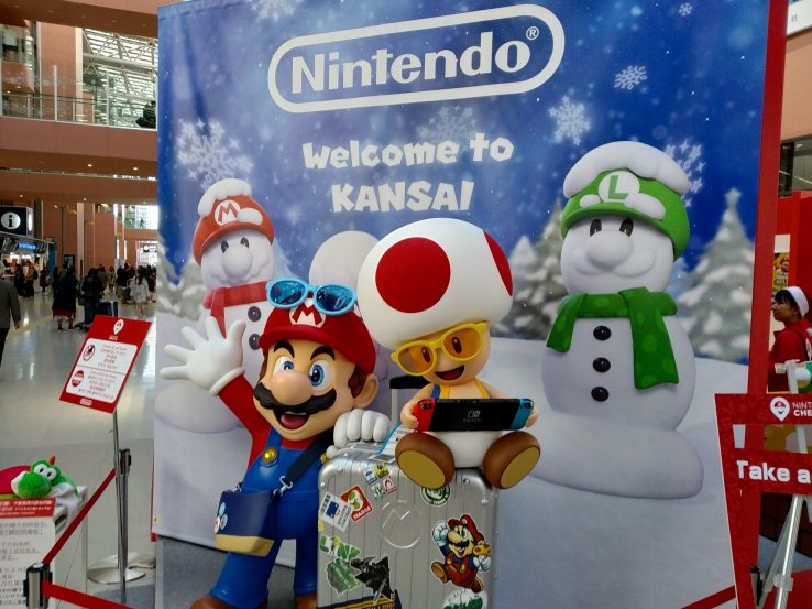Nintendo Switch display at KIX surely helping build anticipation for Super Nintendo World