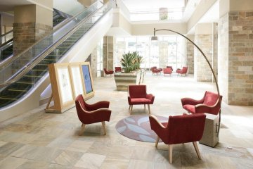 Spacious lobby