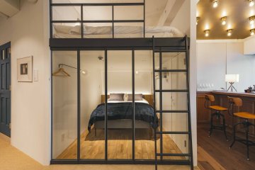 The bedroom area