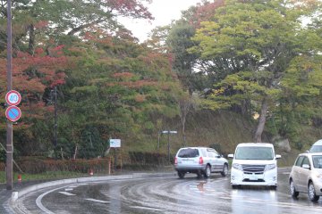 The noon rain was rather short...