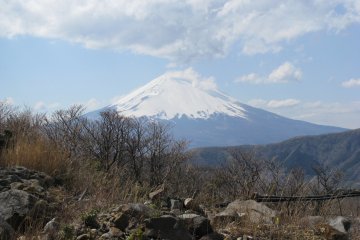 The top of Fuji-san opened up for an hour 