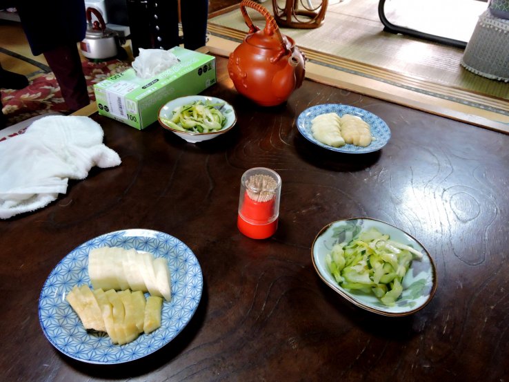 Tea and home-made pickles