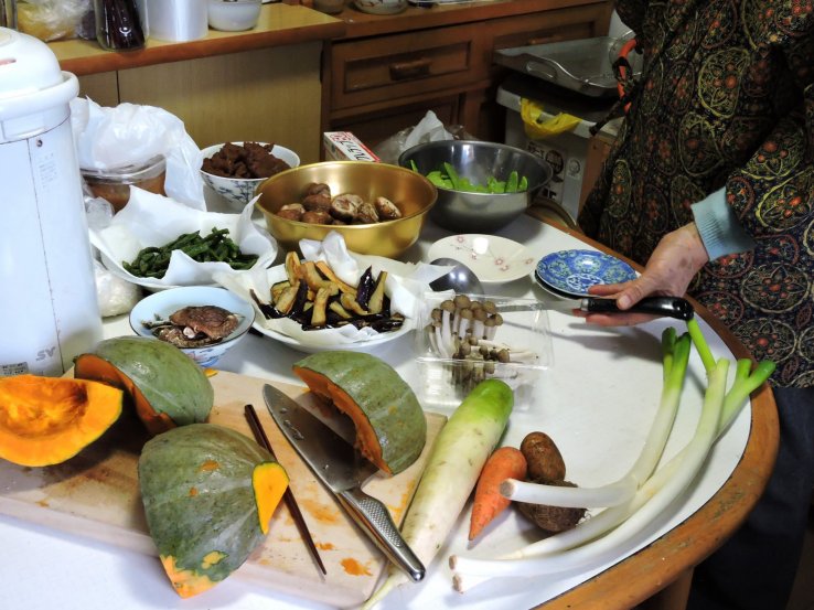 Lots of vegetables