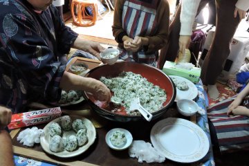 The rice-ball team