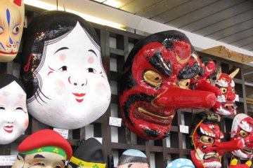 Souvenir festival masks