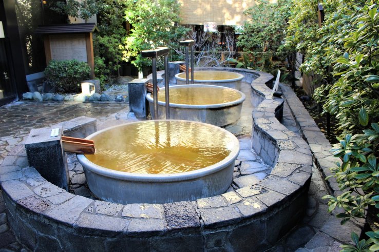 Pot-shaped baths