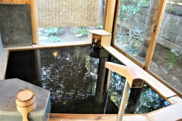 The private bath is available especially for families with little children