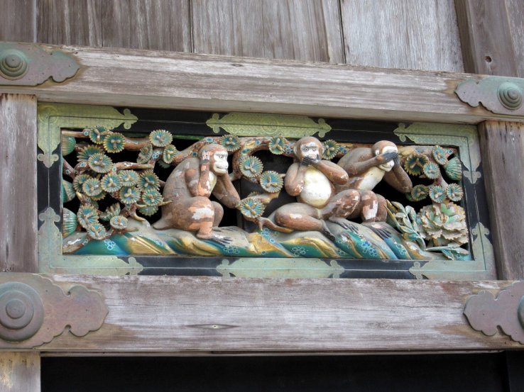 Famous monkey trio in Nikko