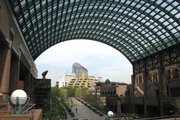 The arch creates the feeling of a garden
