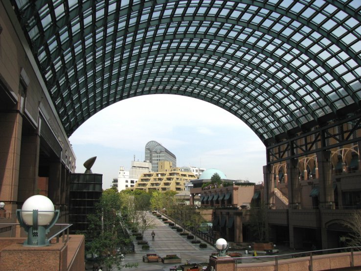The arch creates the feeling of a garden