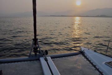 The sea was quiet and calm and the ocean breeze invited you to relax and, possibly, fall asleep in the net.