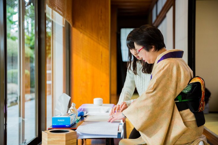 There's also a kind of meditation involved just in selecting your sutra.