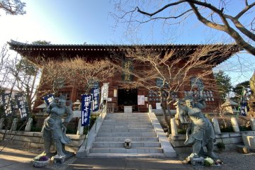 The sutra-copying hall is beautiful in its own right