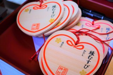 Heart-shaped ema votive plaques