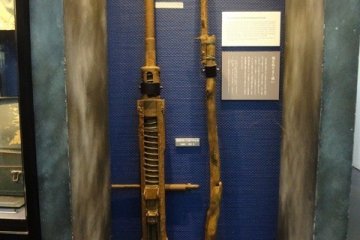 War relics on display at the small museum