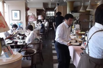 Breakfast is served in the restaurant attached to the hotel