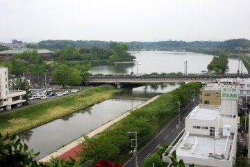 The view from the room's window