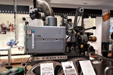Camera on display in the museum