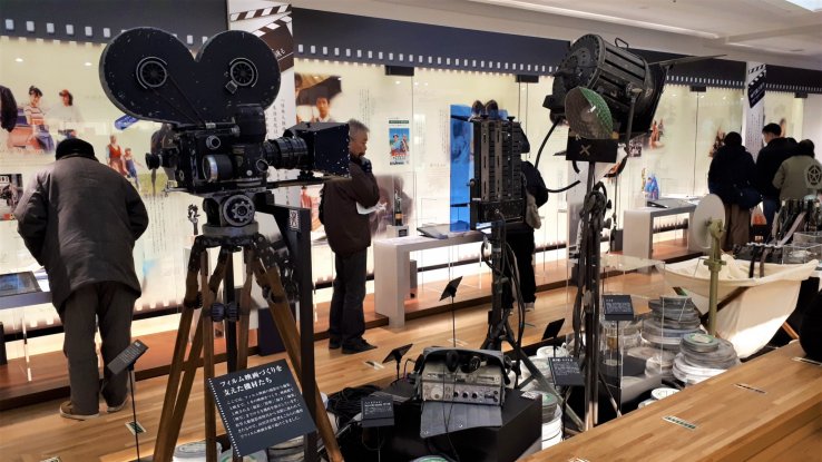 Displays of equipment used by Yamada in his career