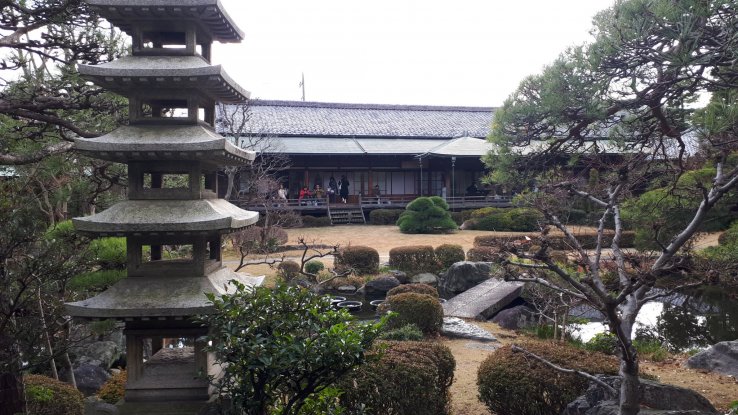 The viewing corridor from across the garden
