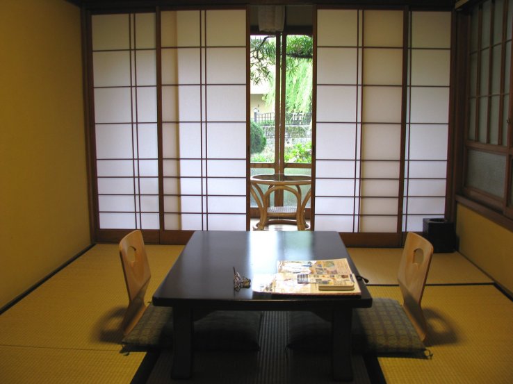 Japanese style room in a ryokan