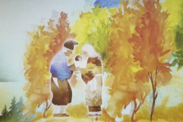'The Crane of Gratitude' Animation Projection