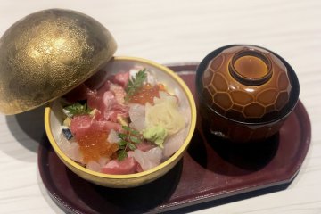 Smoked Seafood Bowl and Miso Soup