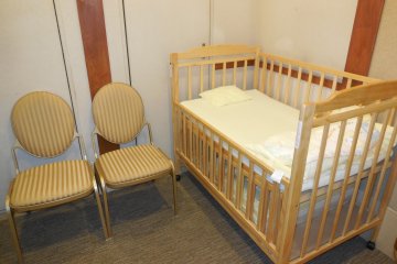 They have a room for babies next to the lobby