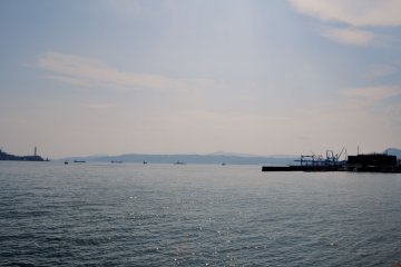 It takes just under 15 minutes to get to the port from Kure's JR Station, on foot.