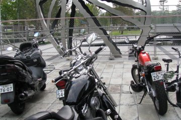 Some young people prefer bikes