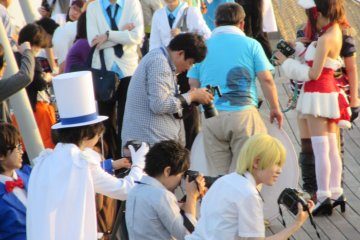 A cosplay session 