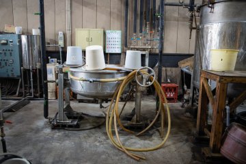 Factory tour at Kurosawa Shouyuten