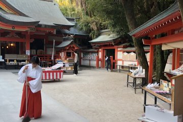 The shrine is well looked after