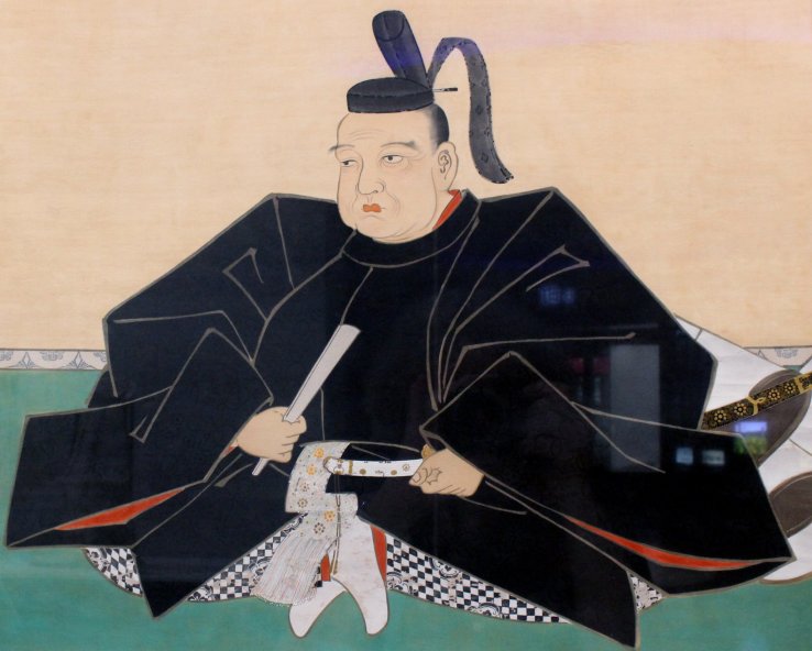 A portrait of Date Masamune in the traditional outfit of the 17th century